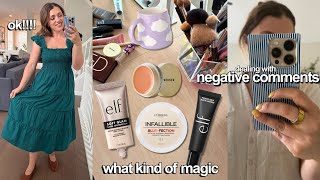 VLOG: Book chat, Summer vacation outfits from Quince, Negative comments, New drugstore makeup