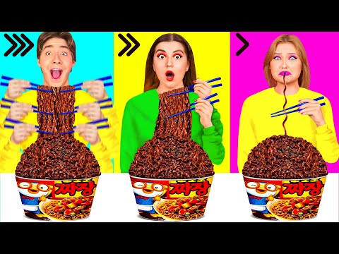 Fast, Medium or Slow Food Challenge | Funny Food Situations by TeenChallenge