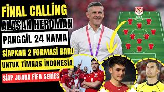 final garuda calling ! john herdman ingin ujicoba lineup baru impiannya !