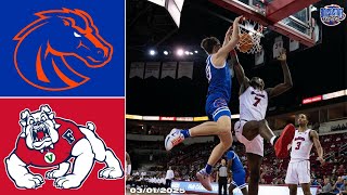Boise State vs Fresno State 03/01/2025 MBB Highlights