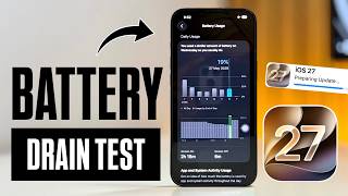 iOS 27 Honest Battery Drain Test ( iOS 27 Battery Review)