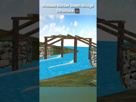 How was the wooden border beam bridge structure invented! 🤫 #facts #shorts