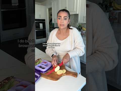 Apple slices that don't brown #humor #parenting #momlife #shorts