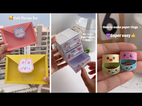 DIY Easy & Creative Paper Craft when you’re bored | school supplies | miniature craft #diy #art