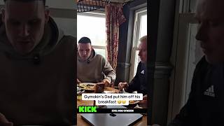 Gymskin dad puts him off his breakfast