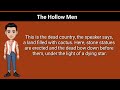 Symbolism and Themes in 'The Hollow Men'
