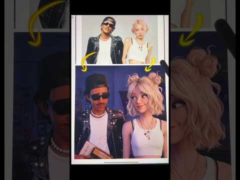 Gwen stacy + Rose 🤍 #shorts #ytshorts #digitalart #spiderverse #spiderman