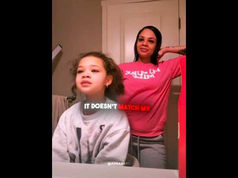 Mom Did Daughter's Hair To Meet Special Aunty #family #daughter #shorts