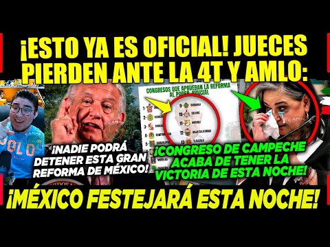 AMLO MIÉRCOLES ¡VALIÓ M3RGA LA PIÑA ESTA NOCHE! CONGRESOS APRUEBAN REFORMA ¡SI SE PUDO! ¡SI SE PUDO