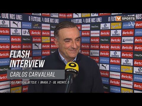 Carlos Carvalhal: "Satisfeito com a equipa"