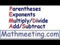 Order of Operations in Mathematics
