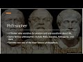 Ancient Greek Philosophy and Society