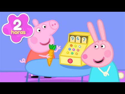 A Lojinha da Peppa na Escola! 🥕 2h de Desenhos Infantis Completos | Peppa Pig em Português Brasil