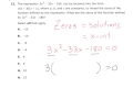 Factoring and Solving Quadratic Expressions