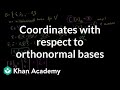 Understanding Orthonormal Bases