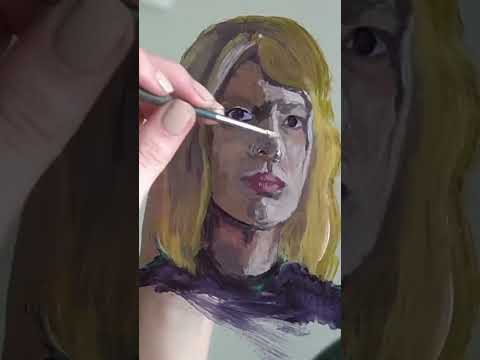 Ich habe mein Spiegelbild abgemalt! # short