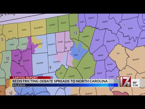 YouTube video thumbnail: Redistricting Debate Spreads to North Carolina