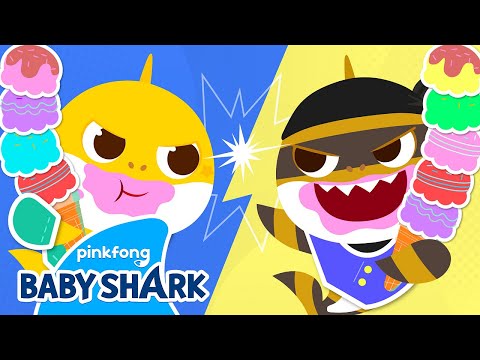[NEW] This Ice Cream is Mine! | Mischievous Thief Baby Shark | Ten Little Song | Baby Shark Official