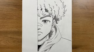 How to Draw Anime Afro boy (Easy Step-by-Step Tutorial)