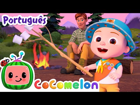 Acampamento de Familia - Vamos Brincar | CoComelon Brasil | Músicas e Desenhos Animados em Português