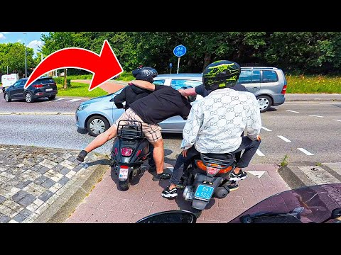illegale scooter meeting in nederland gaat fout... (RUZIE!)