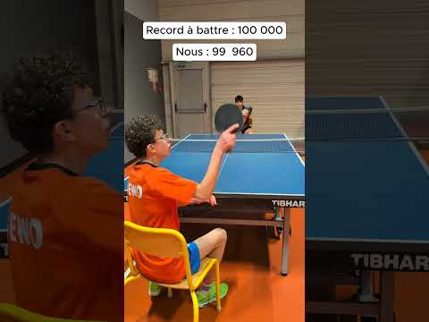 Record du monde au tennis de table #humour #gewo #gewo