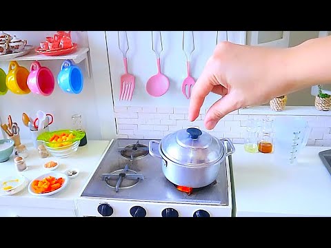 Coconut Beef Curry KITCHEN TOY PLAY SET MINI FOOD COOKING MINIATURE ASMR