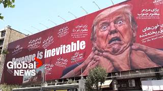 YouTube video thumbnail: Iran's State Media Mock Trump Over Airplane Switch, Saying he Fears Tehran's "Military Power" 