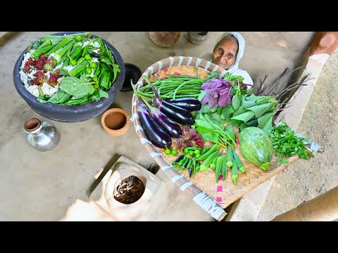 ঠাকুমার হাতের সেরা গ্রাম্য পদ্ধতিতে সকালের স্বাস্থকর খাবার | Grandmother famous morning breakfast