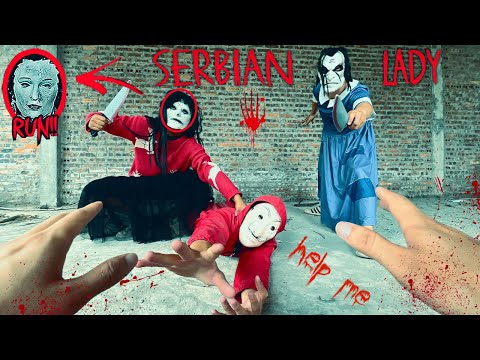 SERBIAN DANCING LADY IN REAL LIFE l PARKOUR POV ESCAPE ''Part 19.0'' (Horror Parkour POV Short)