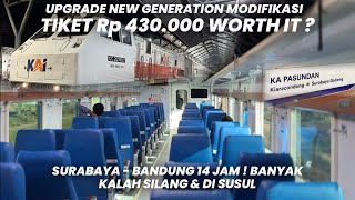 HARGA TIKET NAIK 59% APAKAH WORTH IT⁉️Naik KA Pasundan Ekonomi New Generation Surabaya - Bandung 