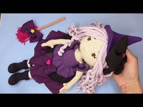 amigurumi boneca lavanda