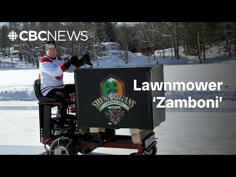 YouTube video thumbnail: How This Old Lawnmower Went From Cutting Grass to Smoothing Ice