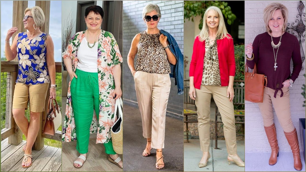 Old Women New Outfits Style Fashion 2023 | Best Clothing Style For Age Plus Women 50+60+70