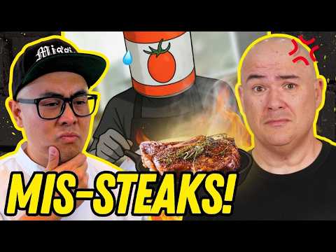 @GugaFoods REACTS to @FutureCanoe Cooking STEAKS!
