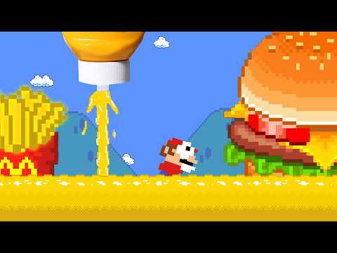 Super Mario Bros. but the floor is MUSTARD SAUCE