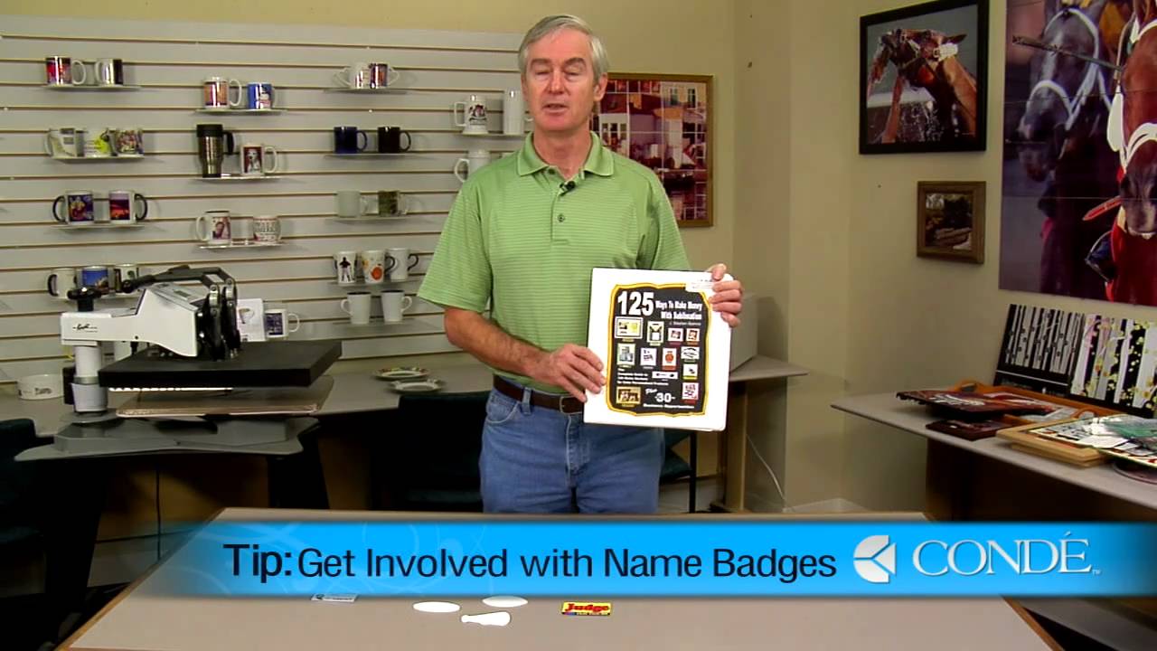 Click to watch the Sublimation Business Tip #74 - Name Badges, Marketing, and Sales video