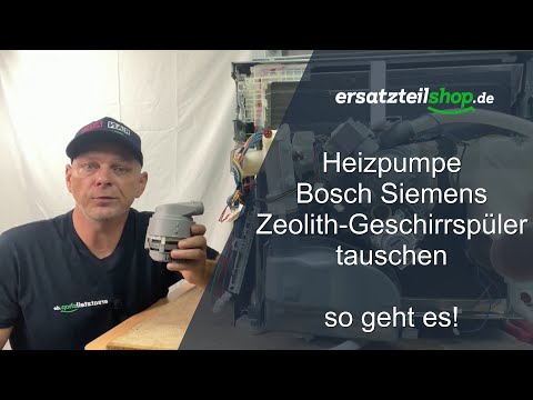 Heizpumpe Geschirrspüler Bosch Siemens Neff mit Zeolith Technik tauschen - so geht es.
