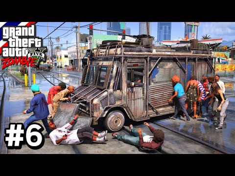 GTA V - Mod Zombie SS2 [Thai] รถหุ้มเกราะ ยิงซอมบี้กระจุย #6 (GTA V Mod Zombie)