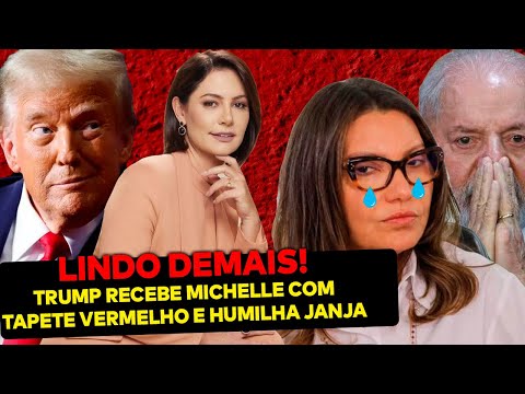 AGORA: Michelle Bolsonaro é recebida com tapete vermelho por Trump! Janja tá se moendo de inveja