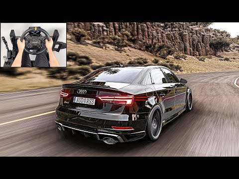 Audi RS3 | Forza Horizon 5 | Steering Wheel Gameplay