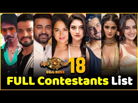 Bigg Boss 18 Contestants List : Confirmed Contestants List Of Bigg Boss Season 18