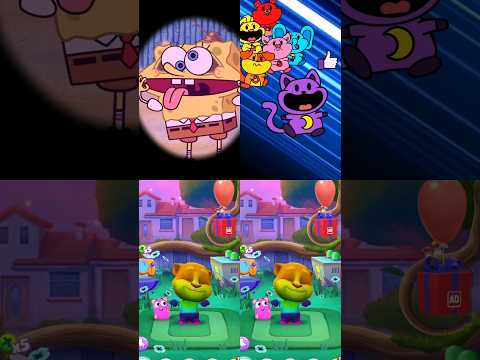 face & back Slap Cat vs Smiling Critters 😆😁 (Animation Meme) #funny #animation #memes #shorts ??A