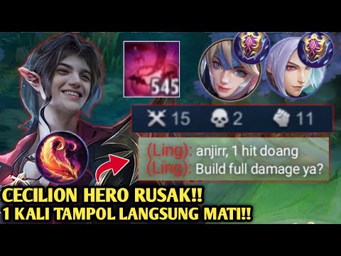 CECILION 500 STACK BIKIN LING KENA MENTAL!! -BUILD CECILION TERSAKIT 2022 - MOBILE LEGENDS