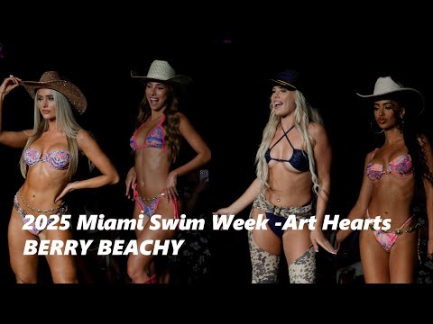 4k60p] The Future of Swimwear: Trends for 2025✨BERRY BEACHY part.1 SlowMotion| 2025 Miami Swim Week