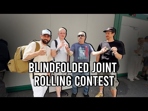 Mara's Blindfolded Joint Rolling Competition Berlin Germany