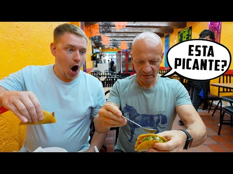 PAPÁ RUSO PROBANDO TACOS POR PRIMERA VEZ en MÉXICO 🇲🇽