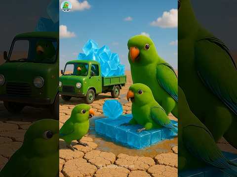 Parrots enjoy sleeping on ice ๐ฑ#parrot #ai