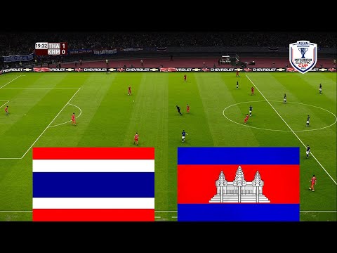 THAILAND vs CAMBODIA 2024 ASEAN Championship Mitsubishi Electric Cup - Full Match All Goals - PES