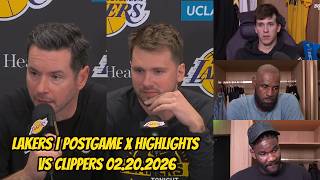 Lakers vs Clippers | Postgame Interviews x Highlights: February 20, 2026